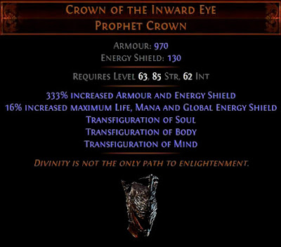 Crown of the Inward Eye(probably a Conqueror drop)