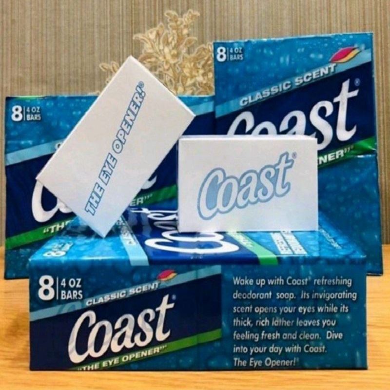 LỐC 8 XÀ BÔNG CỤC COAST MỸ 113G