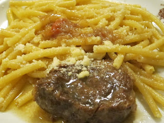 Leon d'Oro Restaurant, Piazza Dante, Naples, pasta all Genovese