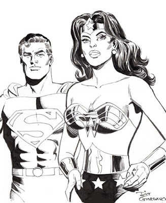 Wonder Woman and Superman by Dick Giordano