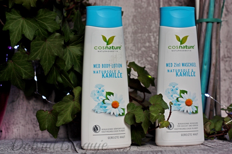 COSNATURE- Natursole & Kamille, żel do mycia ciała i balsam do ciała.