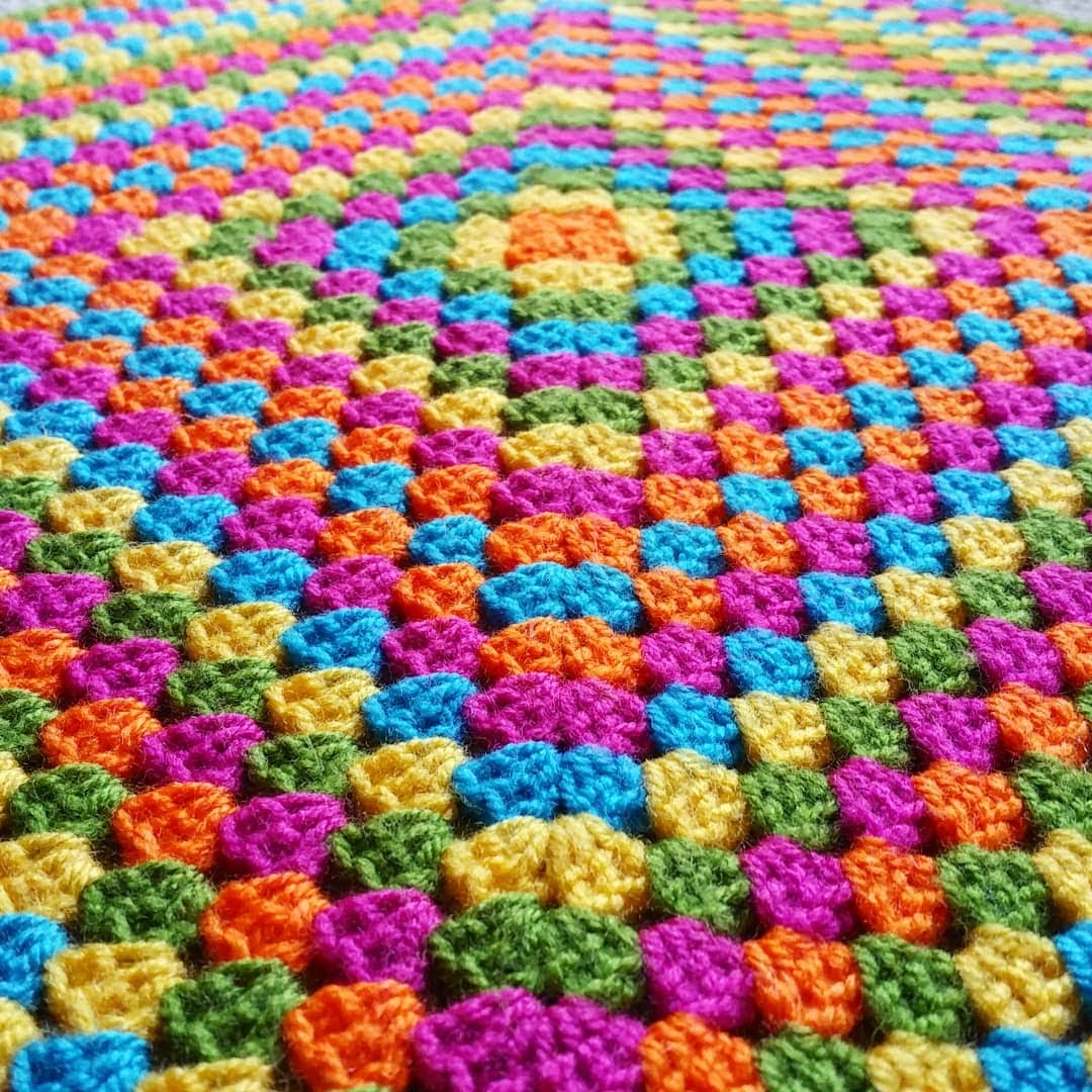 Mindful Crochet Giant Granny Square Blanket