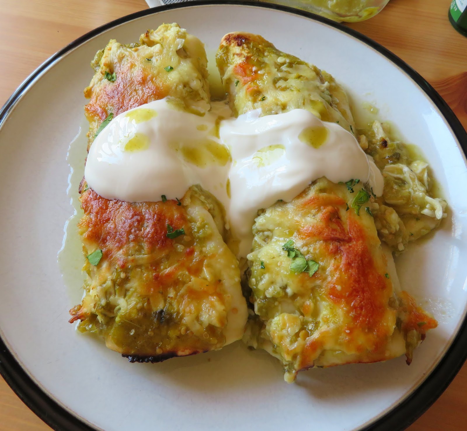 Green Chili Chicken Enchiladas The English Kitchen