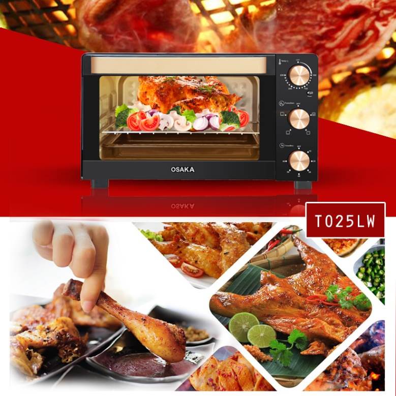 Osaka Lò nướng thùng TO25LB 25 Lít