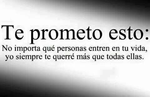Te prometo...
