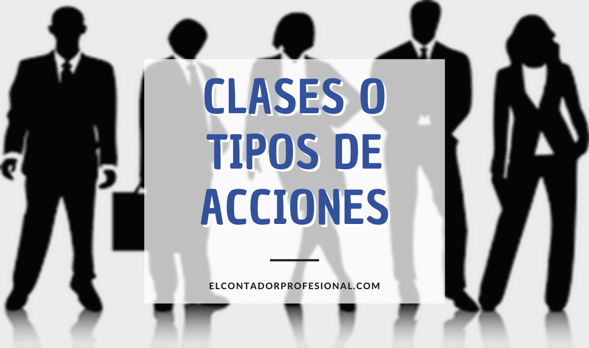 Clases o tipos de acciones en una sociedad