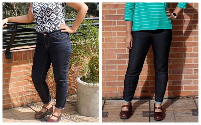 The Liana Stretch Jeans sewing pattern from Itch to Stitch.