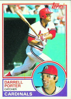 1983 Topps Blog: #103 Darrell Porter - St. Louis Cardinals, 1982 World Series MVP
