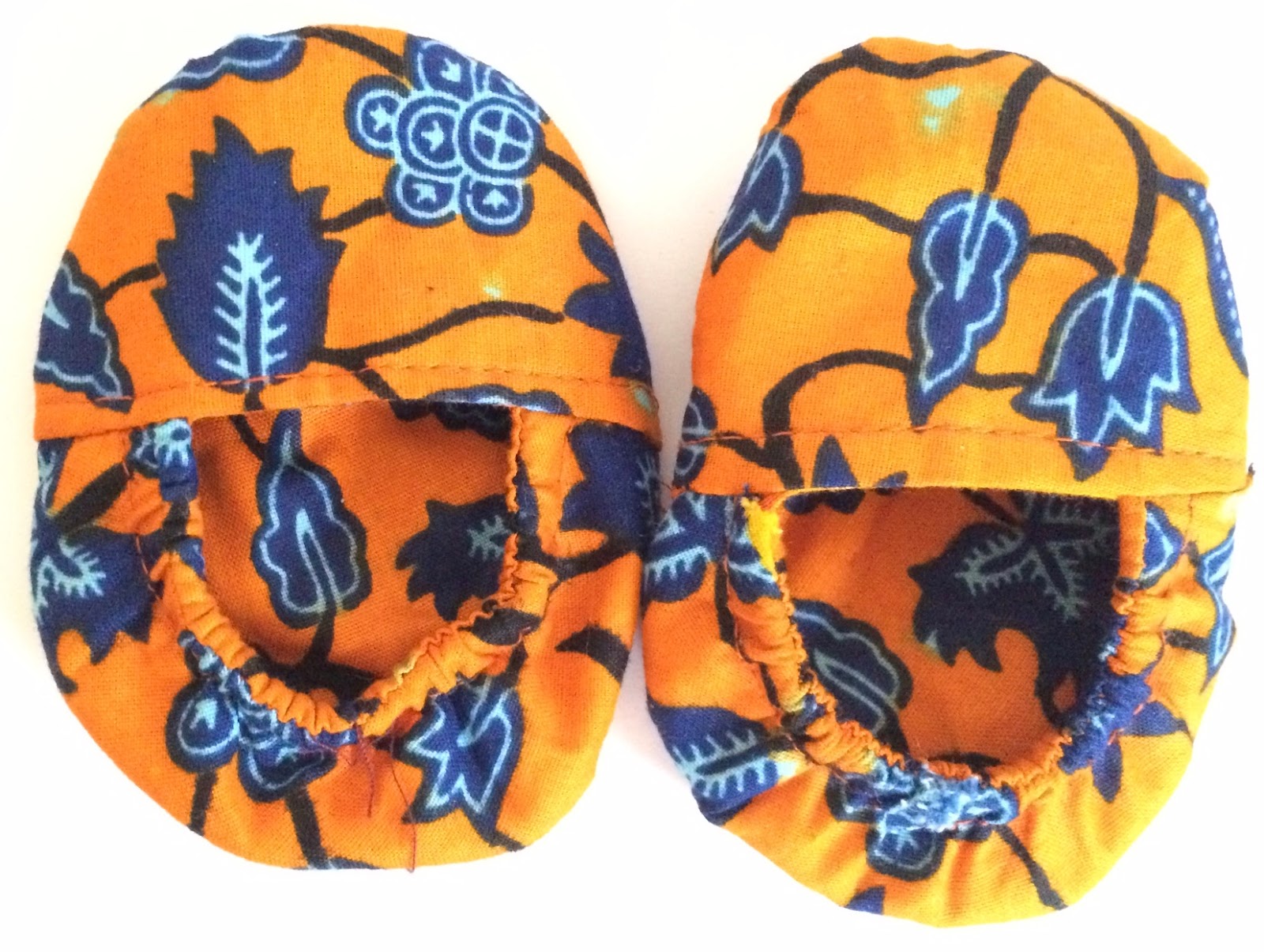 Dwe Orange Flower Booties