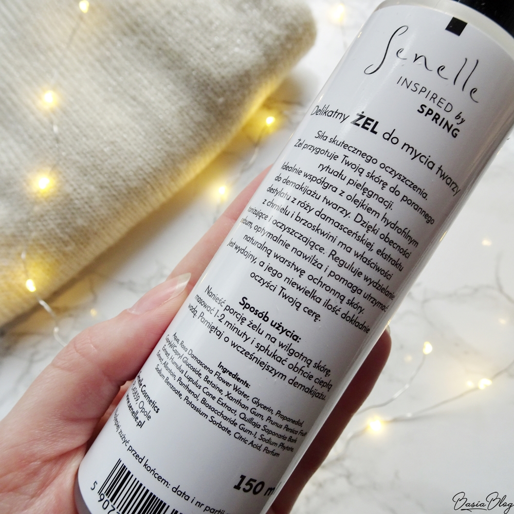 Senelle delikatny żel do mycia twarzy Spring, łagodny żel do mycia twarzy