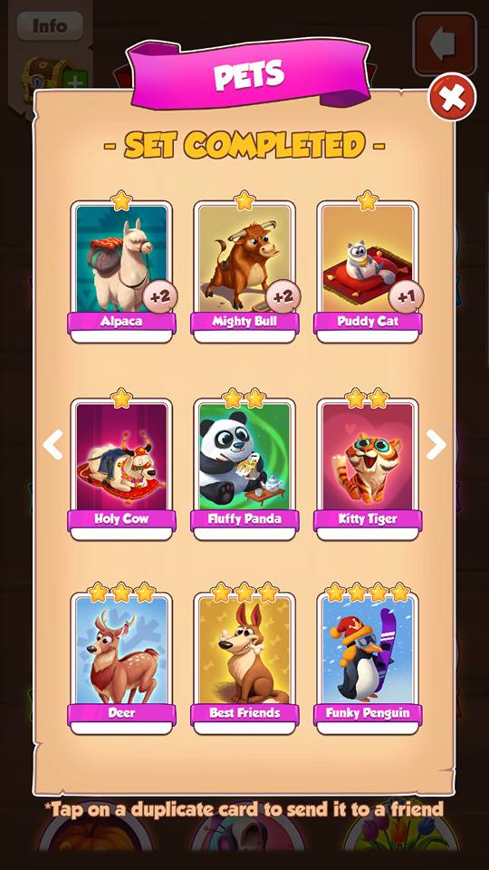Coin Master Pets Card Set Coin Master Queen