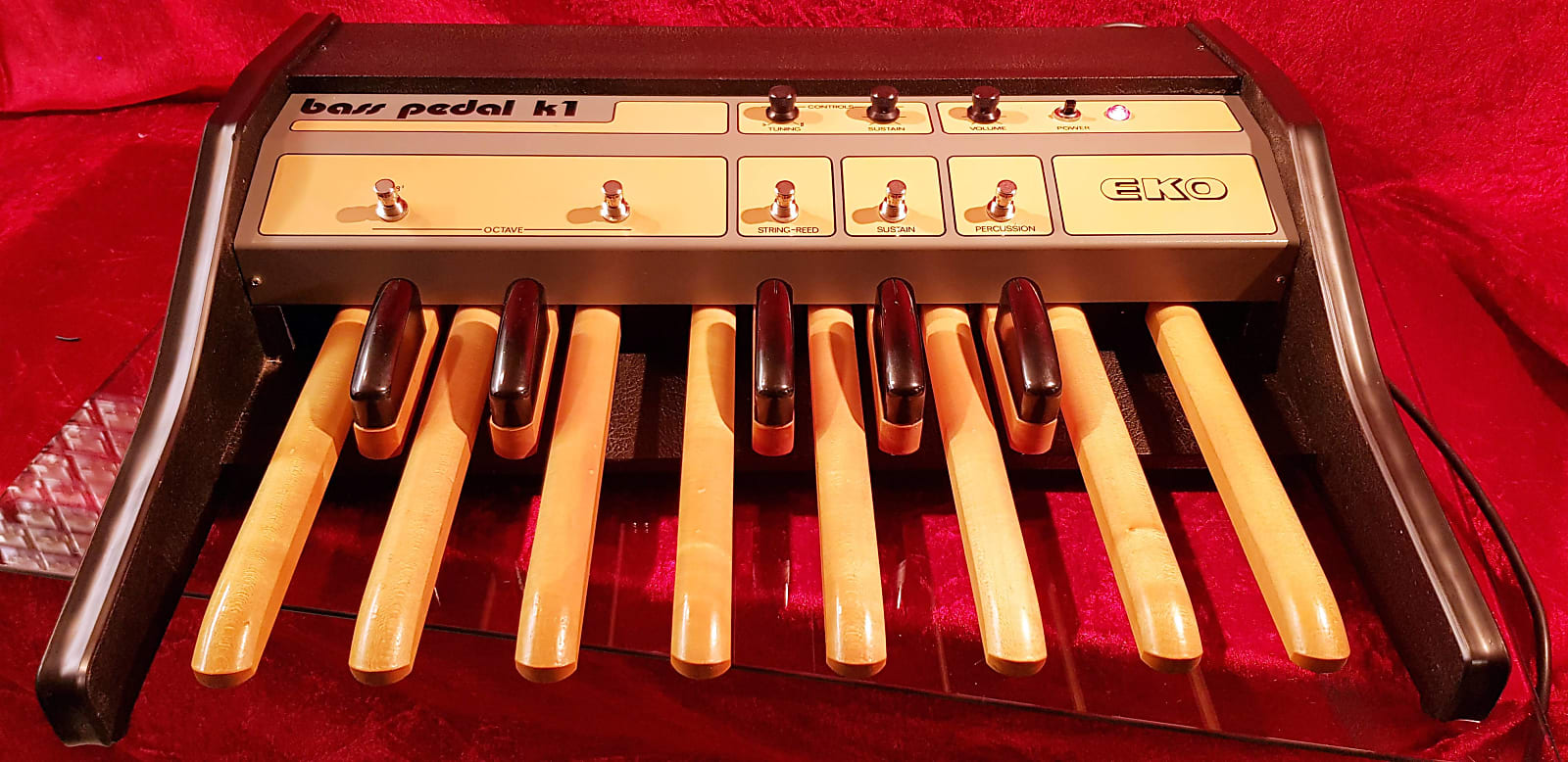 MATRIXSYNTH Rare 1982 EKO Synthesizer Bass Foot Pedal K1 Model 4101 Analog Bass Synth SN 1488