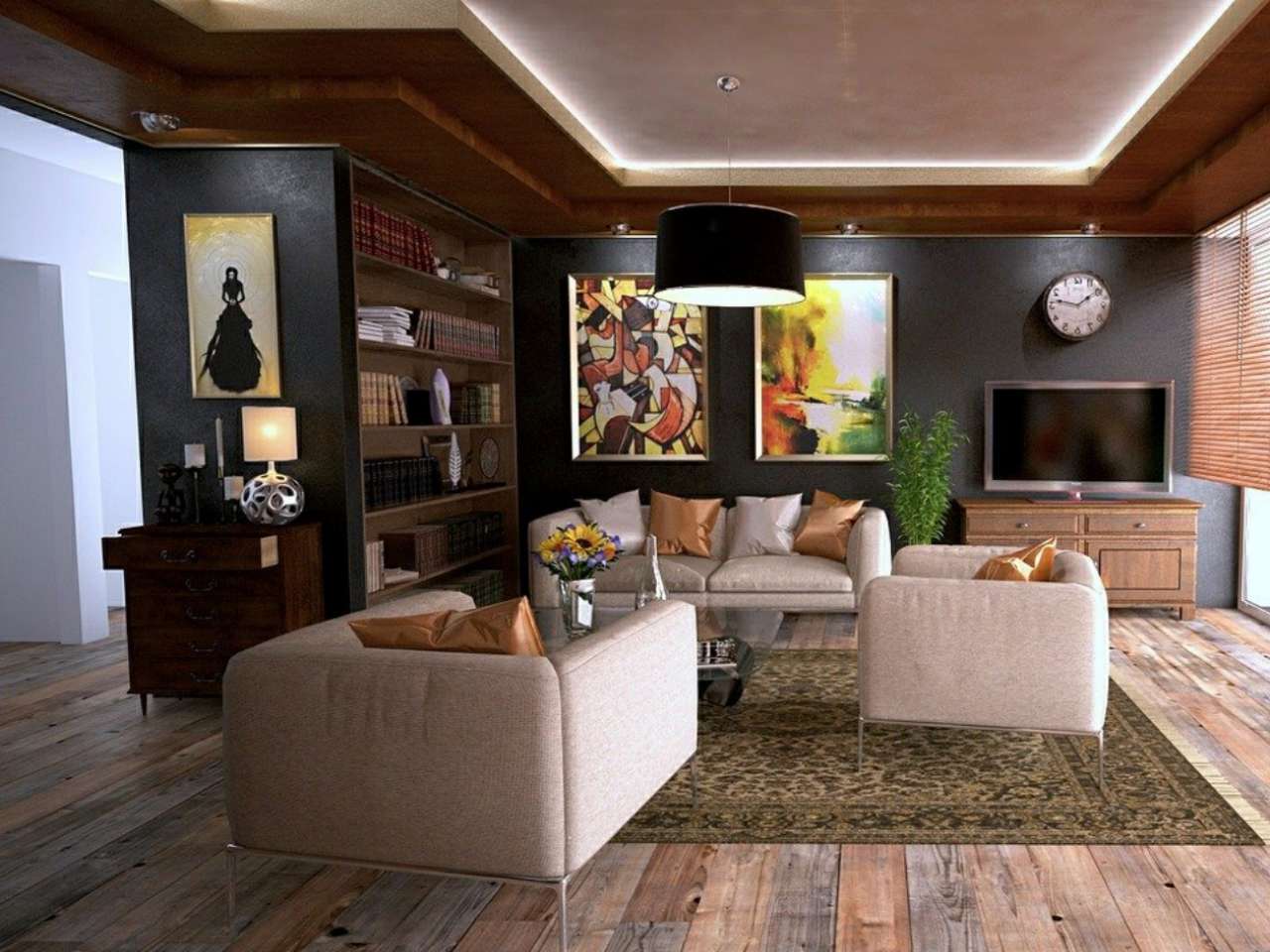 dekorasi ruang keluarga minimalis