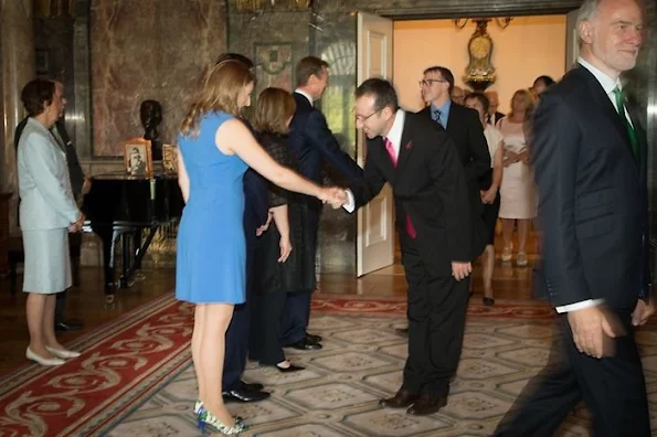 Hereditary Grand Duke Guillaume and Hereditary Grand Duchess Stéphanie of Luxembourg were also present for this traditional event at the Grand Ducal family's principal residence.