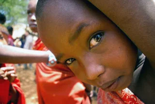 Little girl from the Samburu Tribe of Kenya.