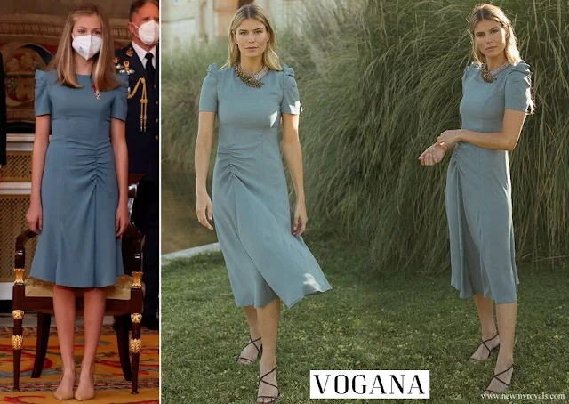 Crown Princess Leonor wore VOGANA Vitoria dress