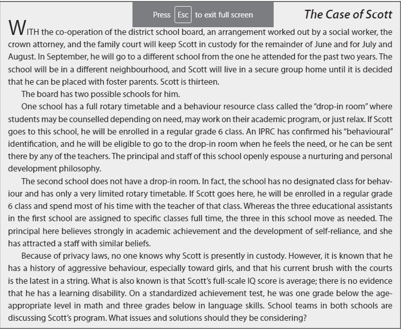 case study in special education