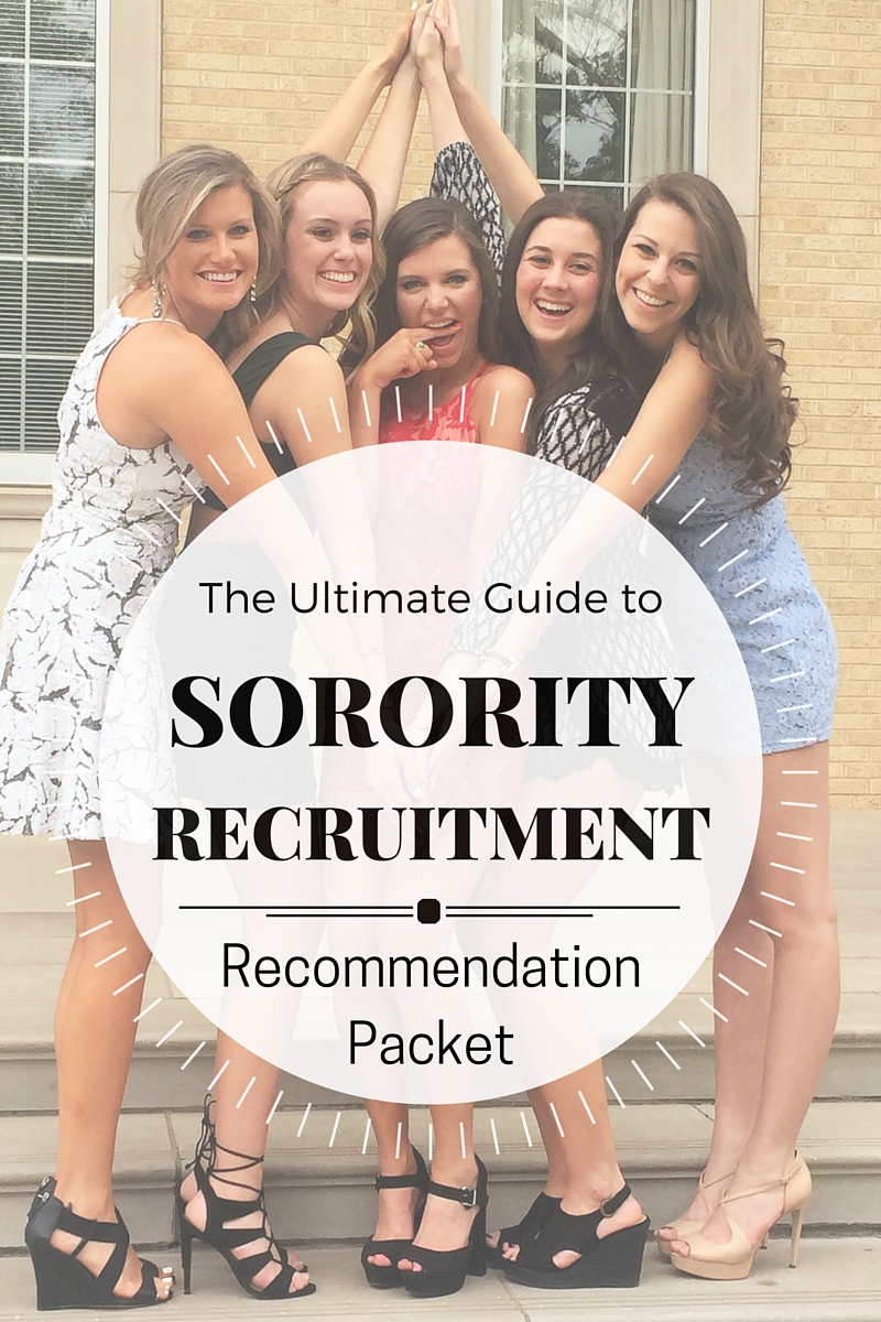 the ultimate guide to sorority recruitment recommendation packet thank you letter for sorority recommendation letter