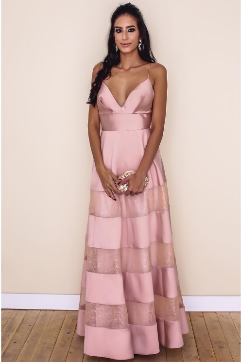 vestido de madrinha rose quartz