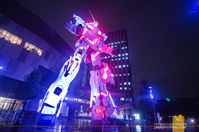 Tokyo Odaiba Gundam Unicorn Evening