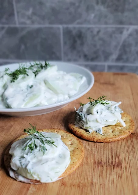 creamy dill cucumber salad