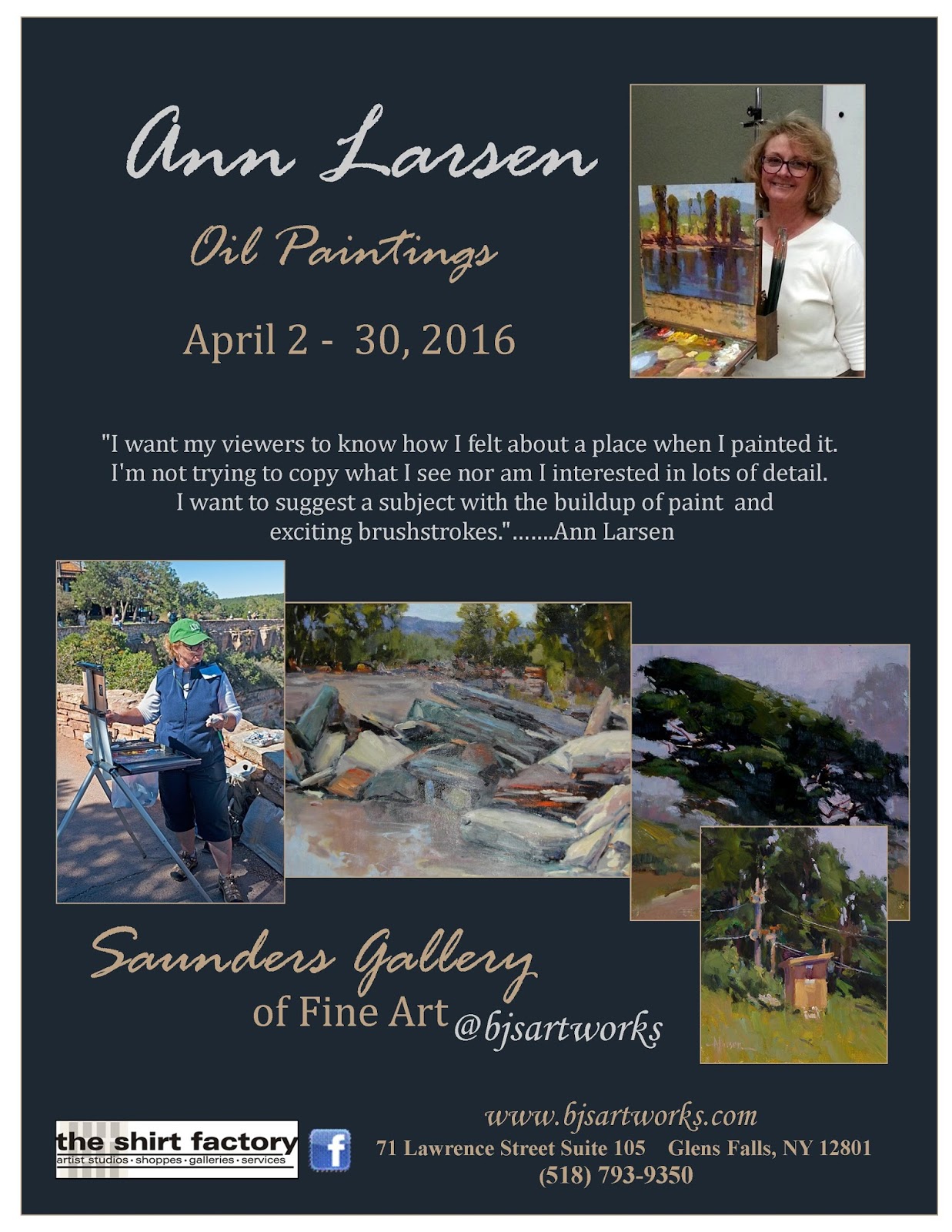 saunders gallery of fine art bjsartworks original art design flyer for fine artist services