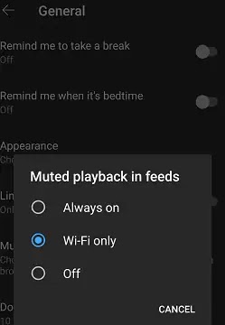 Disable Muted Playback Feature