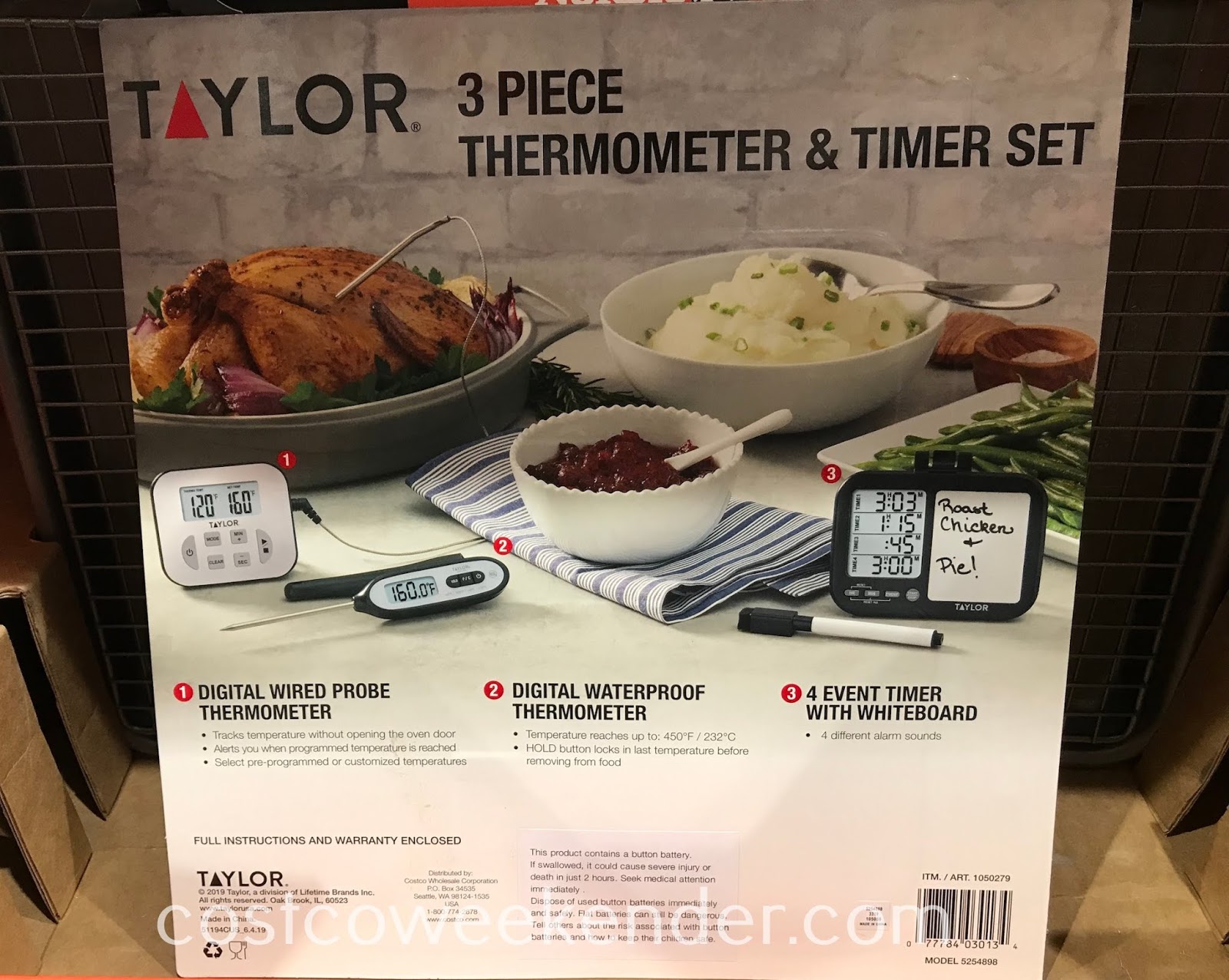 Taylor 3-piece Thermometer and Timer Set | Costco Weekender