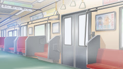 anime subway inside background