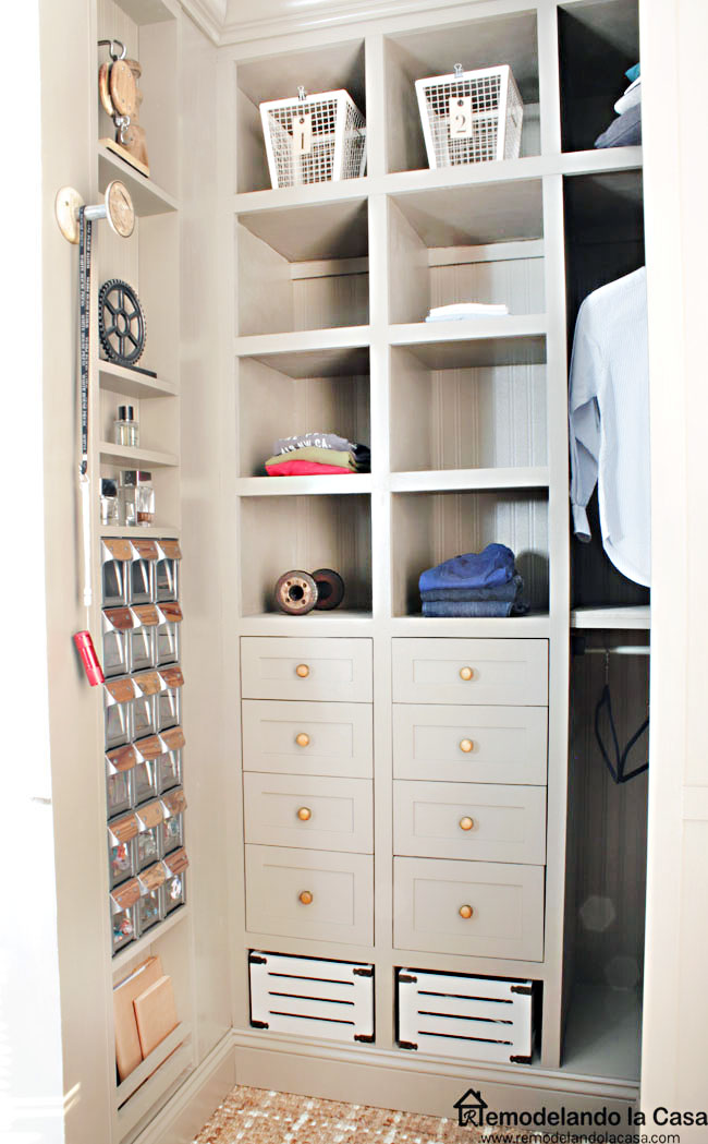 DIY Small Closet Makeover The Reveal Remodelando la Casa