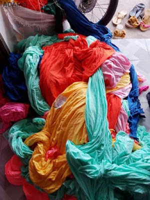 lô 550kg vải khúc cotton 2c cho xưởng may quần áo trẻ em