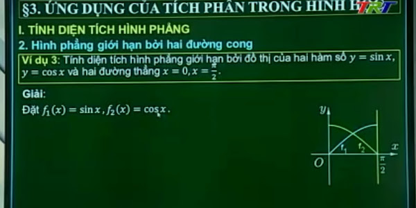 Xem bài giảng ỨNG DỤNG TÍCH PHÂN trên truyền hình