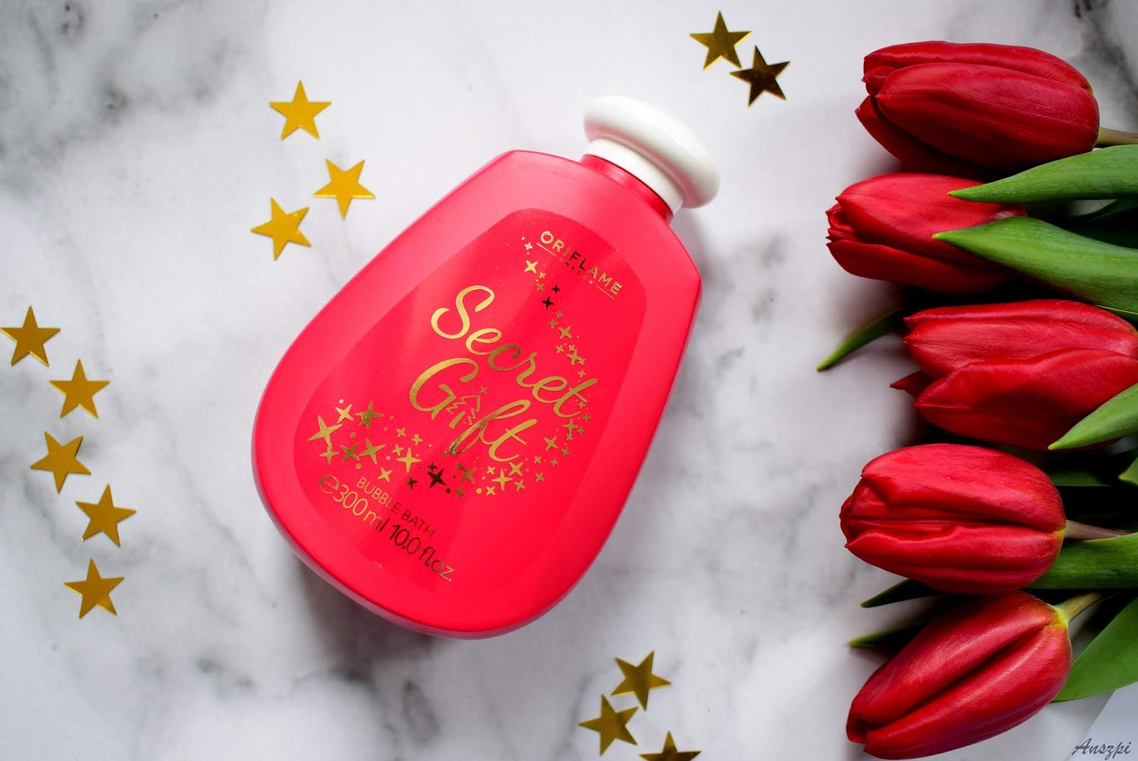 Secret Gift żel pod prysznic i krem do rąk Oriflame Anszpi blog
