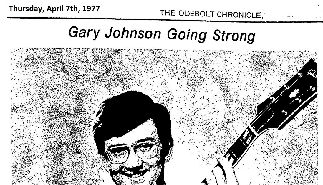 Odebolt History Blog Gary Johnson, musician from Odebolt