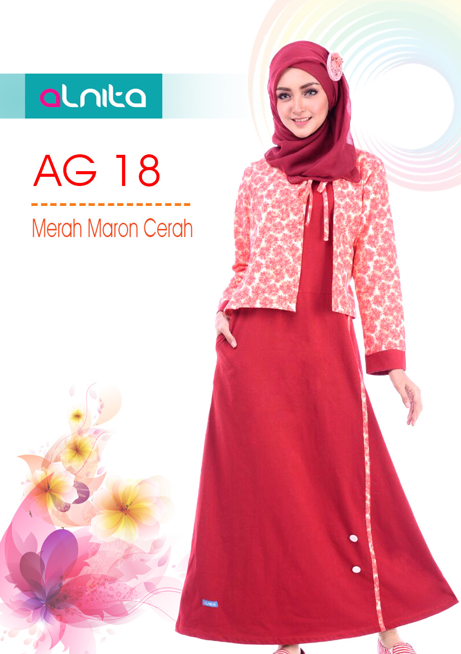 koleksi terbaru gamis kaos alnita ag 18 koleksi terbaru gamis kaos alnita ag 18