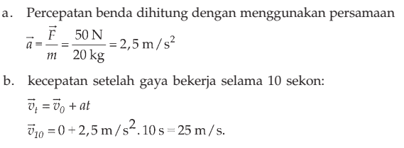 SOAL DAN PEMBAHASAN FISIKA : HUKUM NEWTON