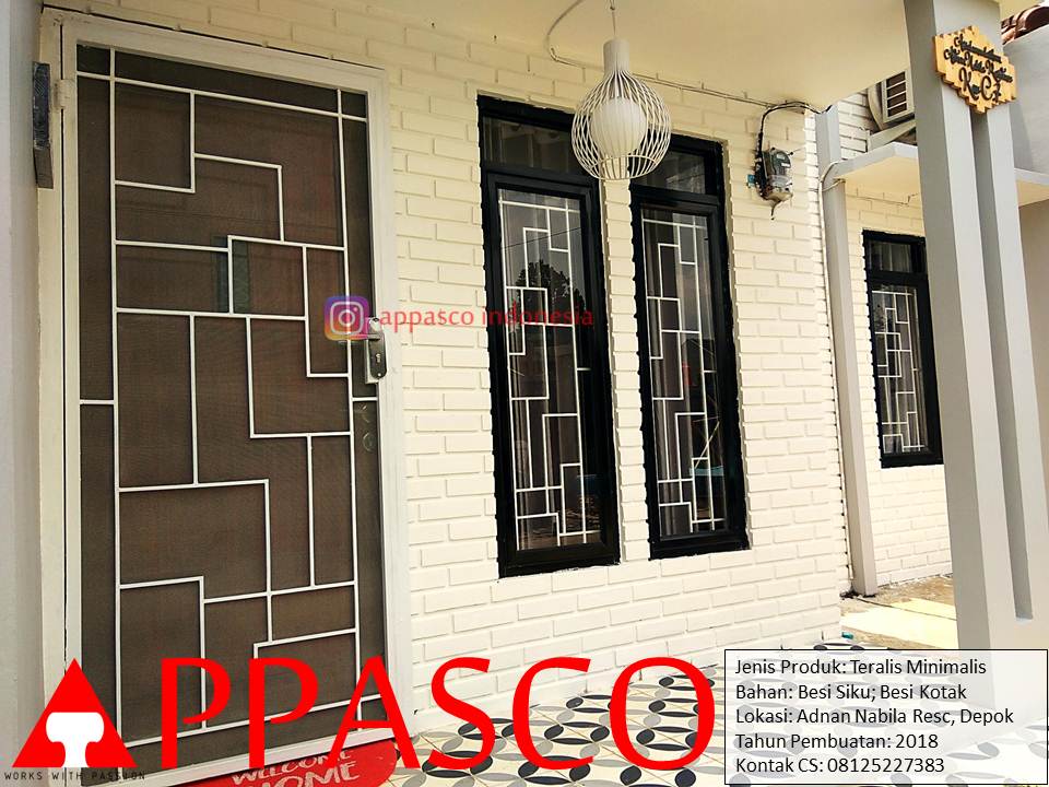 Teralis Minimalis Besi Siku dan Kotak di Adnan Residence Depok Teralis Minimalis Besi Siku dan Kotak di Adnan Residence Depok