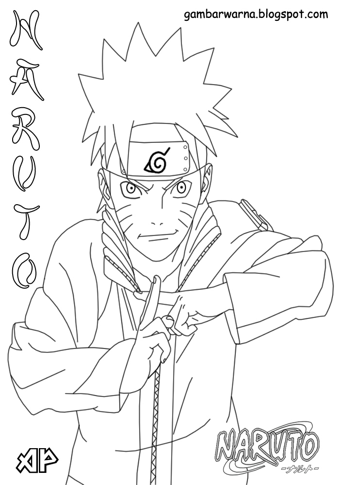 Mewarnai Gambar 50 Gambar Mewarnai Naruto Dan Sasuke Drawing Image Images