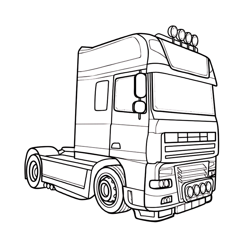 Desenhos de caminhão para colorir [ 2022] → Caminhões Top - Desenhos Para  Desenhar