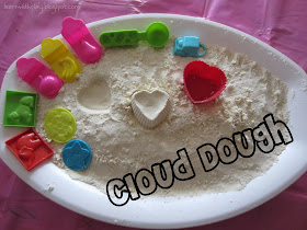 cloud dough recipe. how to make cloud dough