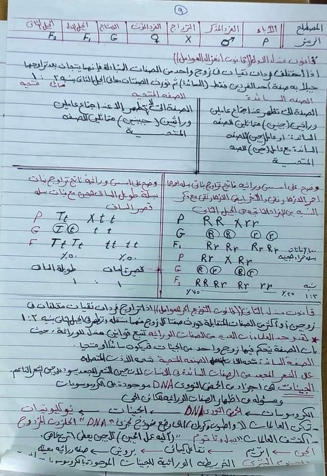  ملخص العلوم الثالث الاعدادي الترم التاني في ١٠ ورقات فقط 9