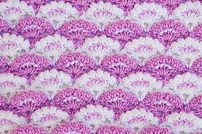 1 - Crochet Imagen Puntada a crochet de abanicos a relieve por Majovel Crochet