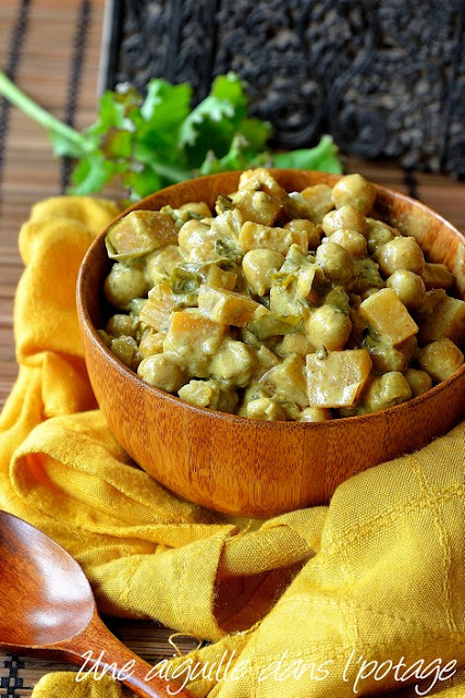 Curry-pois chiches-rutabaga-kale