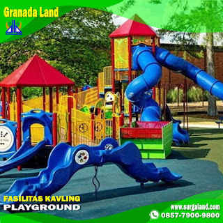 Anda yang memiliki anak kecil pasti tidak akan kecewa karena terdapat area bermain playground untuk anak anda tercinta di Kavling Granada Land