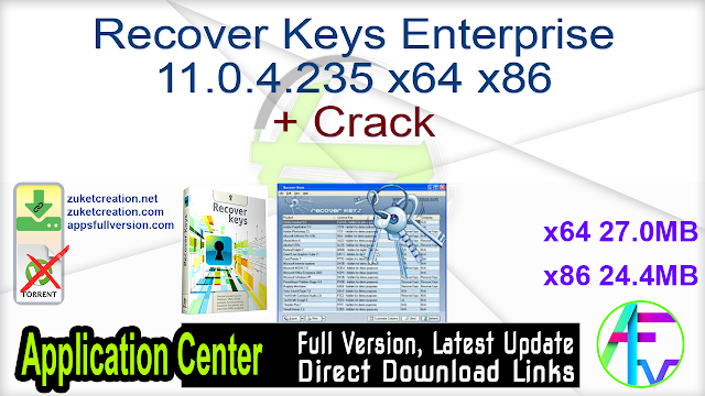 Recover Keys Enterprise 11.0.4.235 x64 x86 + Crack Recover Keys Enterprise 11.0.4.235 x64 x86 + Crack