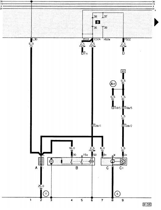 simplefoo wiring diagram: Audi 80 Battery, Starter and Alternator