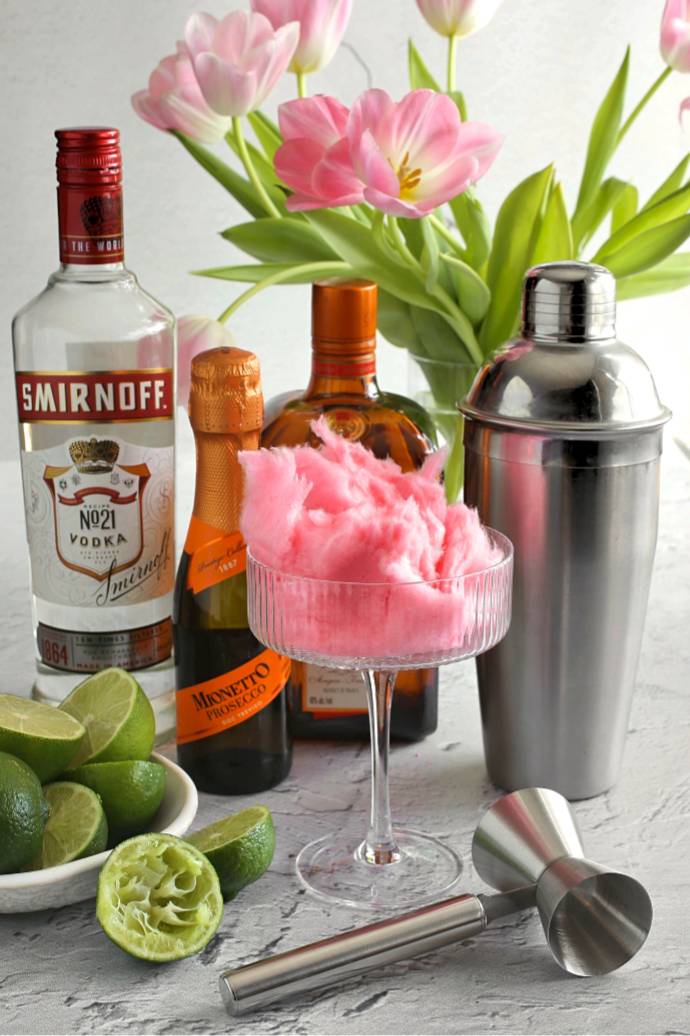 Hungry Couple Sparkling Cotton Candy Cosmopolitan