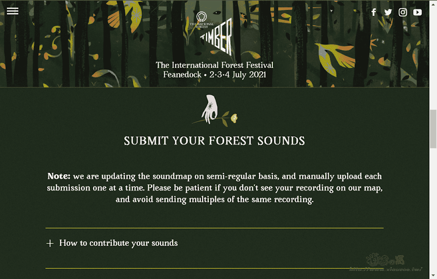 Forest Soundmap 聆聽世界各地的森林聲音