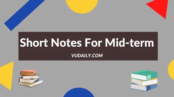 MTH301 Short Notes for Midterm Papers