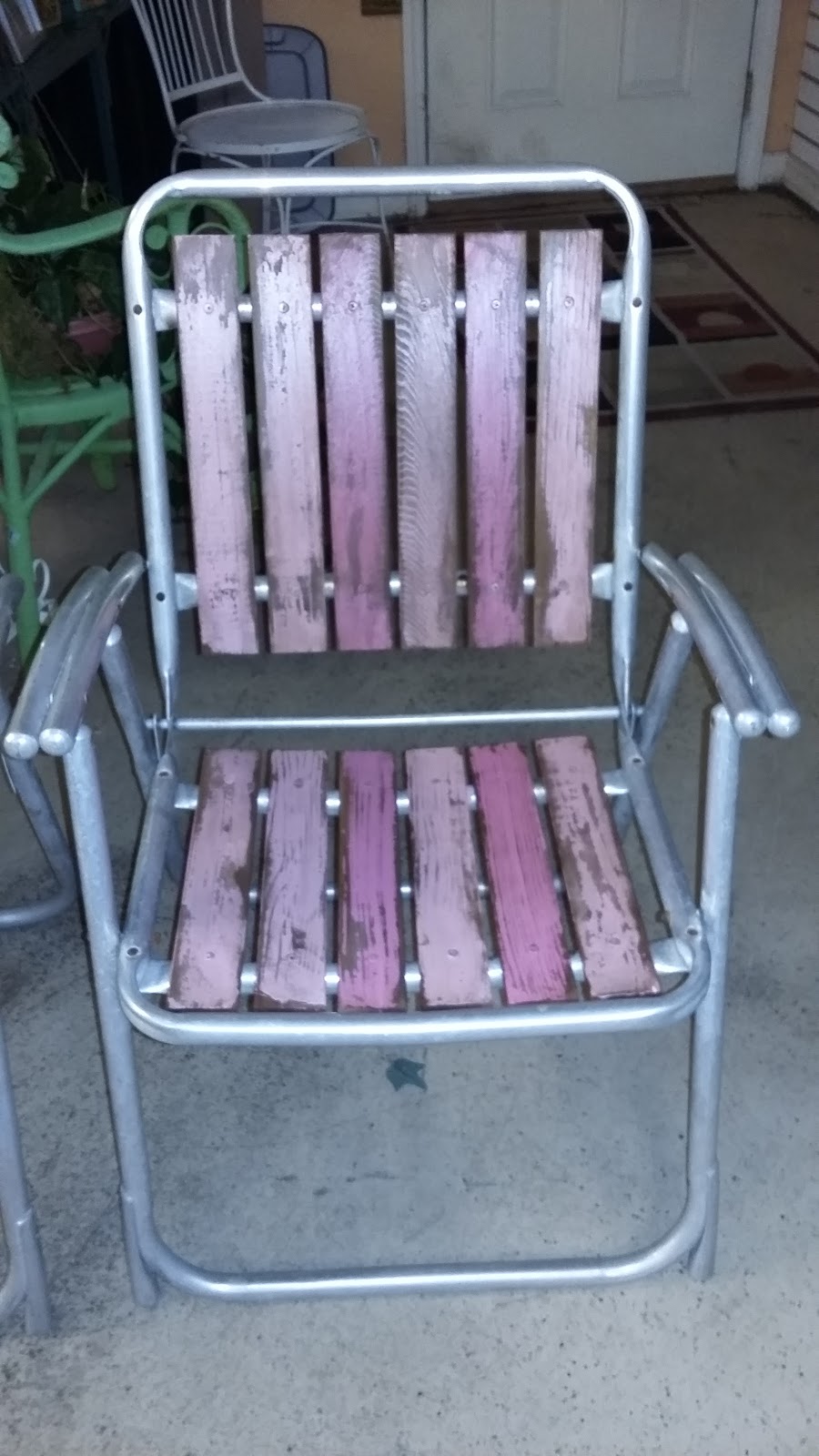 Coastal Bohemian Vintage Folding Chairs Upcycle